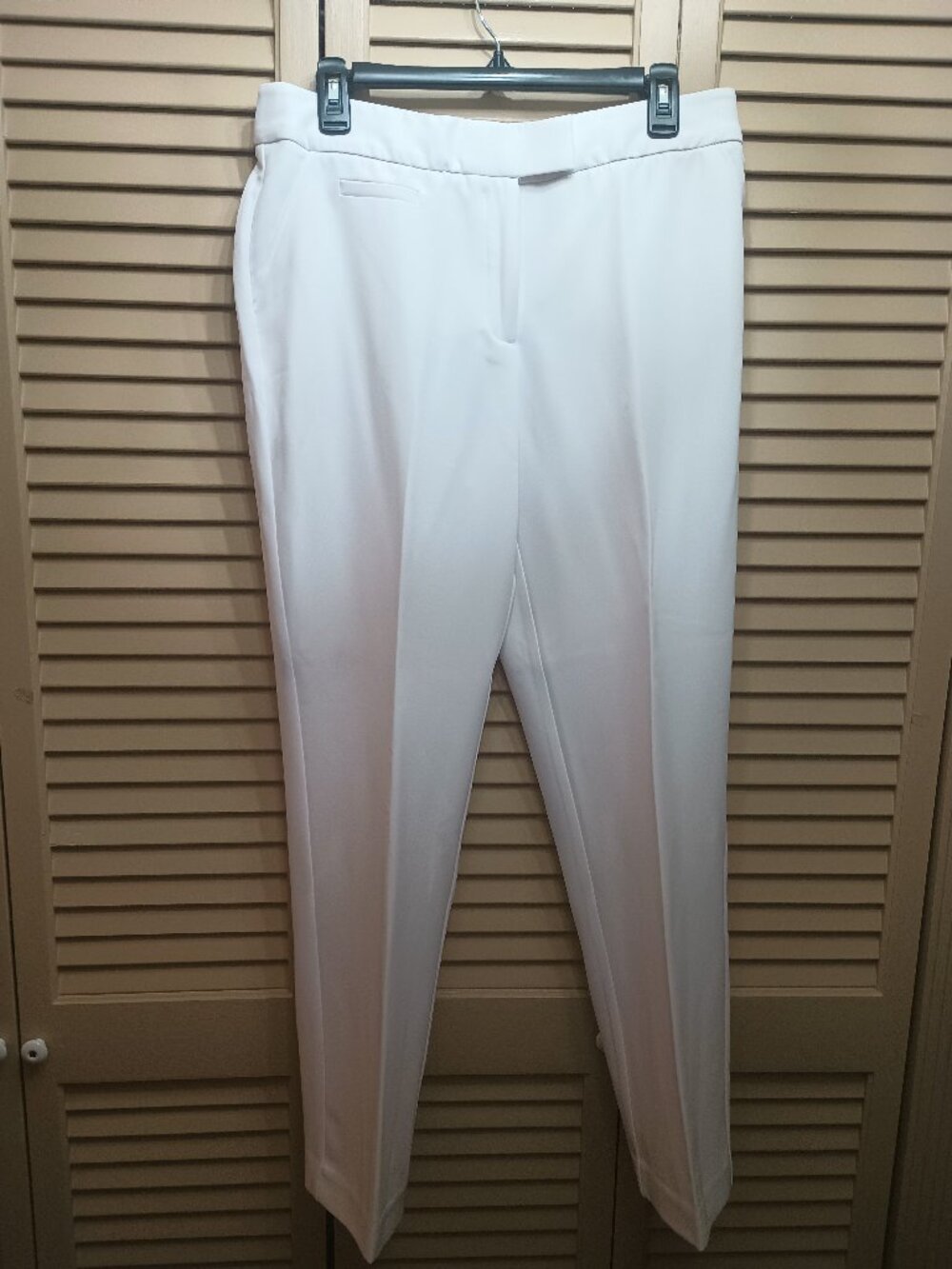 Investments Size 10S White Secret Support Straight Leg Dress Pants